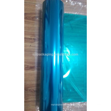 Azul antiestático transparente color mylar poliéster plástico película